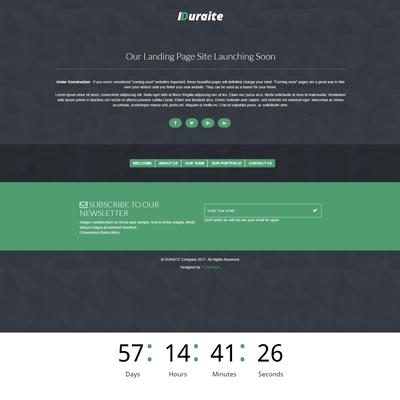 Duraite - Landing Page Construction Bootstrap Template