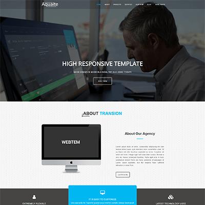 Aquaite - Business One Page Bootstrap Template