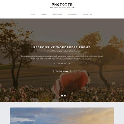 Photoite - Responsive Photography WordPress Theme