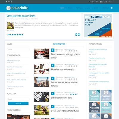 Magazinite - Responsive Joomla Magazine Template