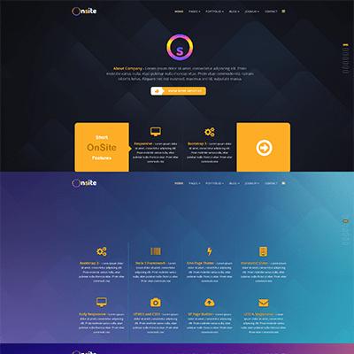 Onsite - Business One Page Premium Joomla Template