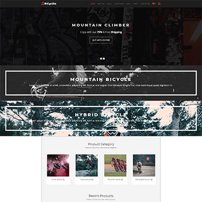 Bicyclite - WooCommerce Free ECommerce WordPress Theme