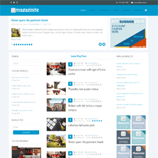 Magazinite - Blog and Magazine Joomla Template