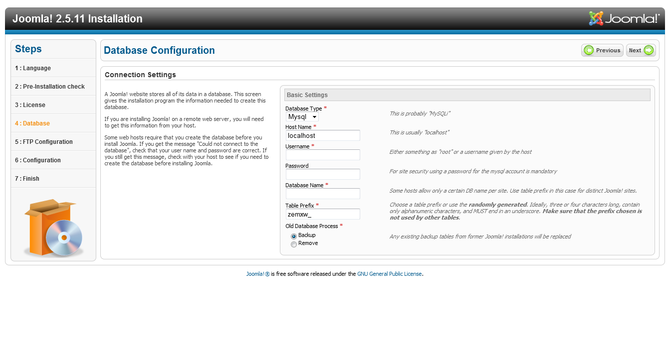 Joomla25 installation