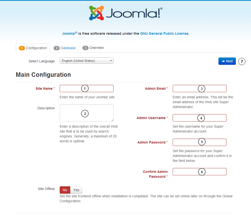 Joomla3 installation