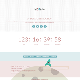 Moonite - Coming Soon & Under Construction HTML Web Bootstrap Template